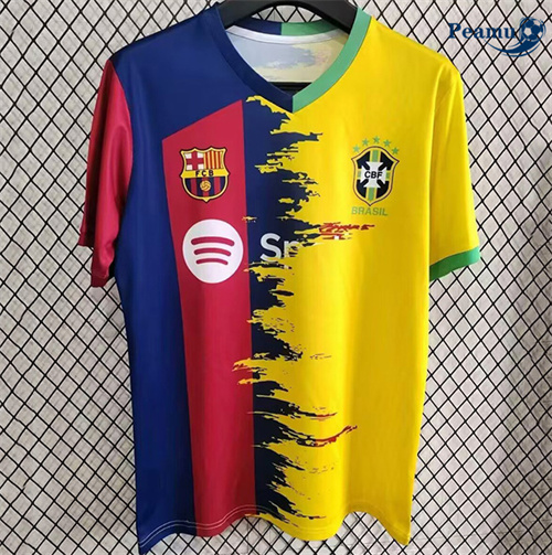 Maillot foot Barcelone Brésil collaboration 2025-2026