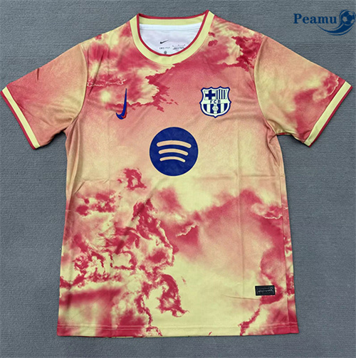 Maillot foot Barcelone Orange/Rouge 2025-2026