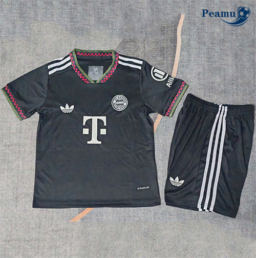 Maillot foot Bayern Munich Enfant noir 2025-2026