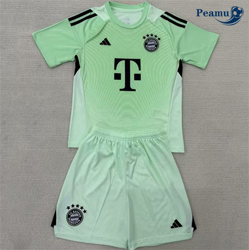 Maillot foot Bayern Munich Enfant Gardien De But Vert 2025-2026