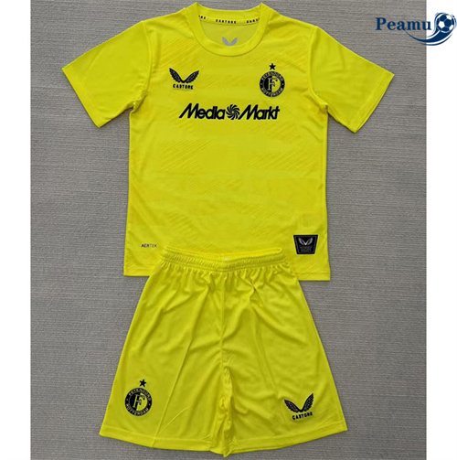 Maillot foot Feyenoord Enfant Gardien de but Jaune 2025-2026