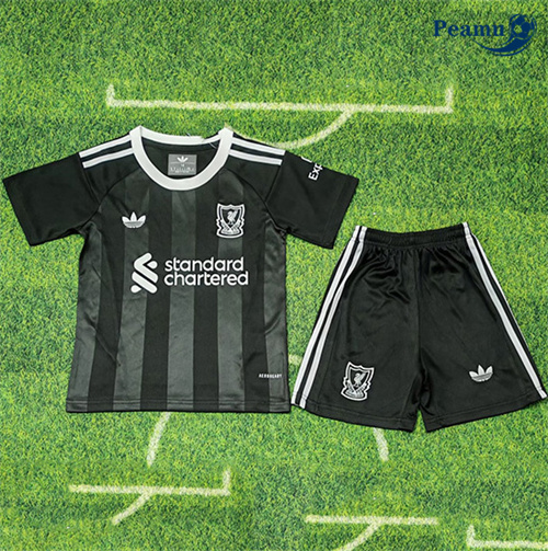 Maillot foot Liverpool Enfant Gardien De But noir 2025-2026