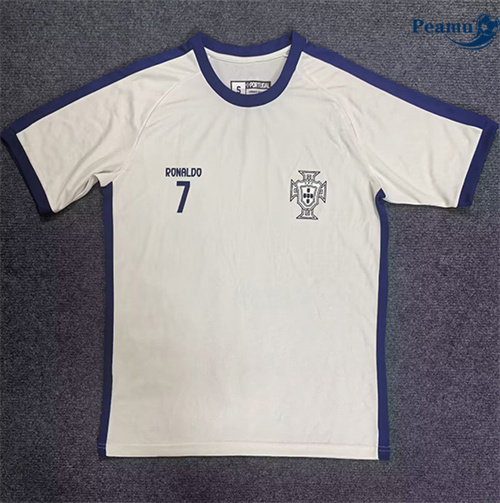 Maillot foot Portugal Number 7 T-shirt beige 2025-2026