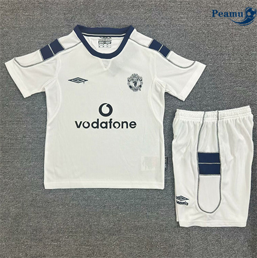 Maillot foot Retro Manchester United Enfant Exterieur 2001-03