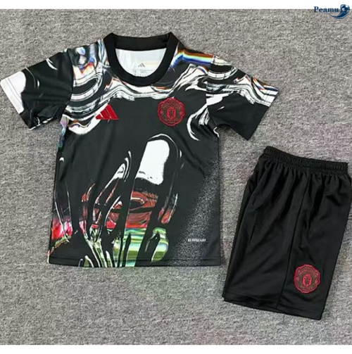 Maillot foot Manchester United Enfant noir 2025-2026