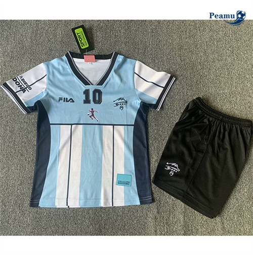 Maillot foot Argentine Enfant Mémorial de Maradona 2024-2025 peamu 3094
