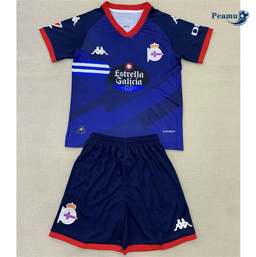Maillot foot Deportivo Enfant Exterieur 2024-2025 peamu 3070