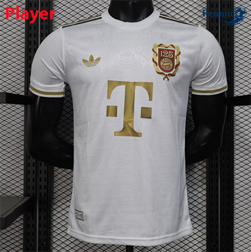 Maillot foot Bayern Munich Player 125e anniversaire Blanc 2024-2025 peamu 3189