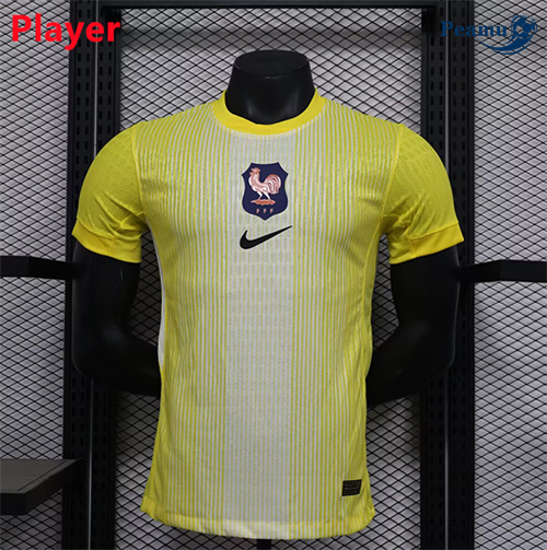 Maillot foot France Player Gardien de but Jaune 2025-2026 peamu 3212