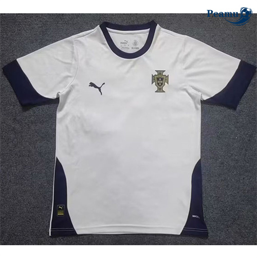 Maillot foot Portugal Training Blanc 2025-2026 peamu 3172