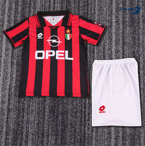Maillot Rétro Classico Maglie AC Milan Enfant Domicile 1996-97 peamu 3404