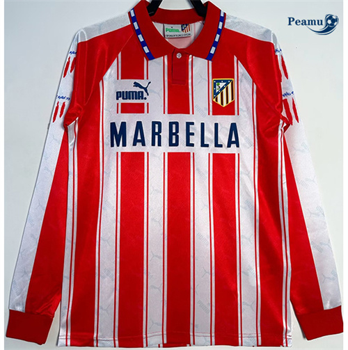 Maillot Rétro Classico Maglie Atletico Madrid Domicile Manche Longue 1994-95 peamu 3292