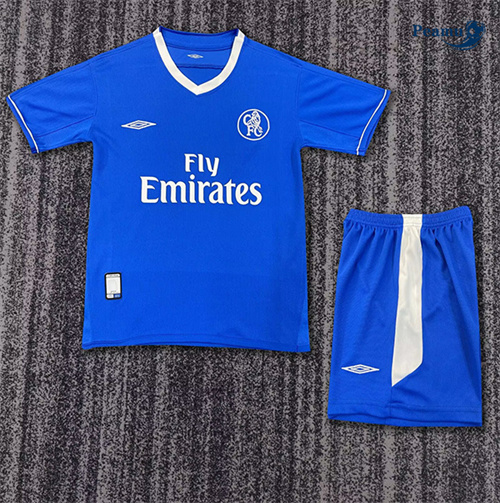 Maillot Rétro Classico Maglie Chelsea Enfant Domicile 2003-05 peamu 3381