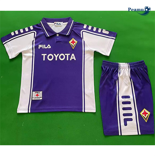 Maillot Rétro Classico Maglie Fiorentina Enfant Domicile 1999-00 peamu 3419