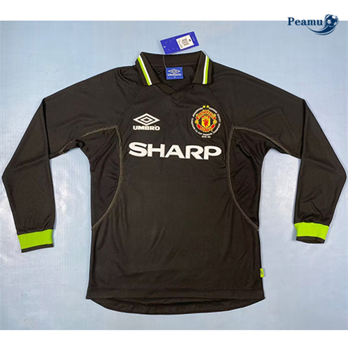 Maillot Rétro Classico Maglie Manchester United Exterieur Manche Longue 1998-99 peamu 3395