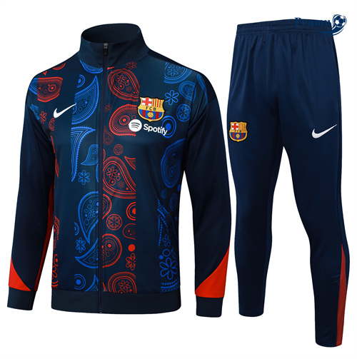 Veste Survetement Barcelone bleu royal 2024-2025 peamu 3469