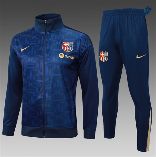 Survetement Barcelone Enfant bleu royal 2024-2025 peamu 3552