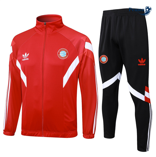 Veste Survetement Bayern Munich Enfant rouge 2024-2025 peamu 3551