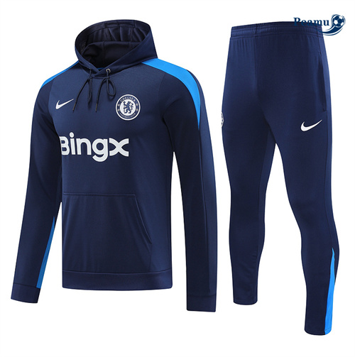 Survetement Sweatshirt à capuche Chelsea bleu royal 2024-2025 peamu 3525
