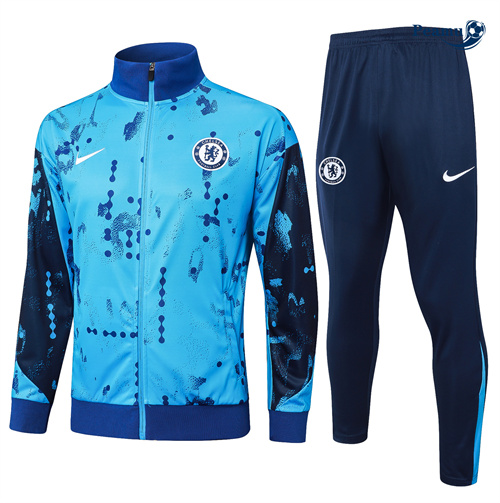 Veste Survetement Chelsea Enfant bleu 2024-2025 peamu 3581
