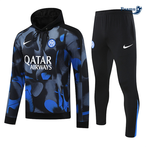 Survetement Sweatshirt à capuche Inter Milan bleu royal 2024-2025 peamu 3538