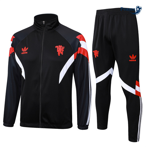 Veste Survetement Manchester United Enfant noir 2024-2025 peamu 3585