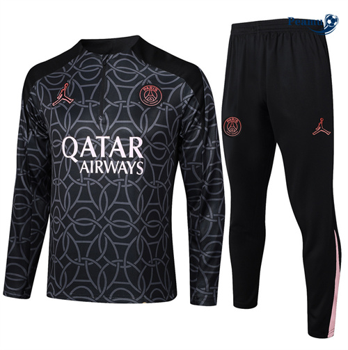 Survetement Paris Saint Germain noir 2024-2025 peamu 3505