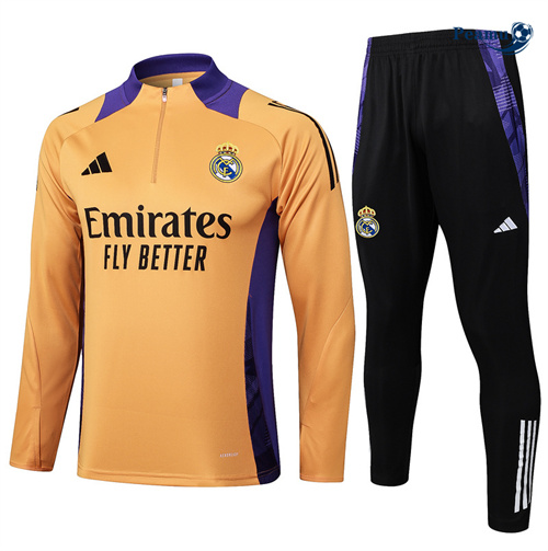 Survetement Real Madrid jaune 2024-2025 peamu 3475