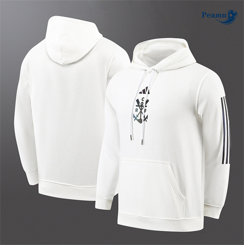 Veste Sweat A Capuche Flamengo Blanc 2024-2025 peamu 3634